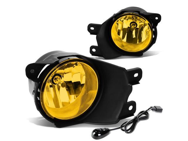 DNA Motoring FL-ZTL-815-AM For 2008 to 2016 Toyota Sequoia Pair Bumper Driving Fog Light Lamp+Switch Amber Lens 09 10 11 12 13 14 15