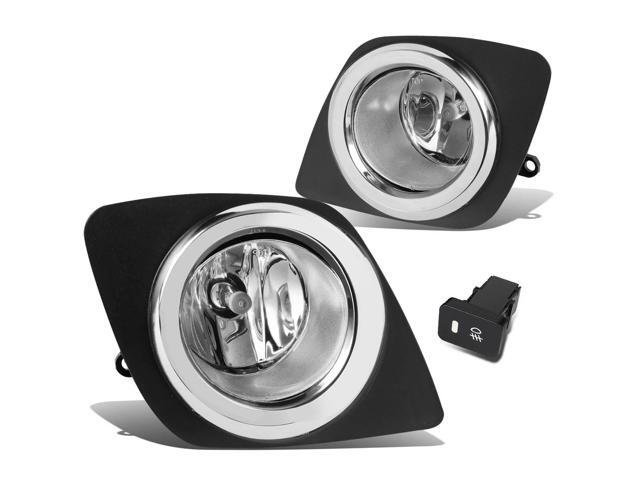DNA Motoring FL-ZTL-150-CH For 2009 to 2012 Toyota RAV4 XA30 Pair Bumper Driving Fog Lights w/Bezel & Switch ( Clear Lens) 10 11