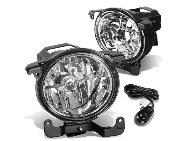 DNA Motoring FL-ZTL-215-CH For 2003 to 2006 Accent Sedan/Hatchback Pair Bumper Driving Fog Light Lamp+Switch Clear Lens 04 05