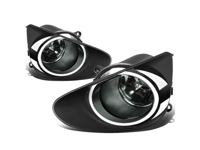 DNA Motoring FL-TYARIS12-SM For 2012 to 2014 Toyota Yaris Driving Bumper Fog Light+Bulbs+Switch (Smoke Lens) - 3rd Generation XP130 13