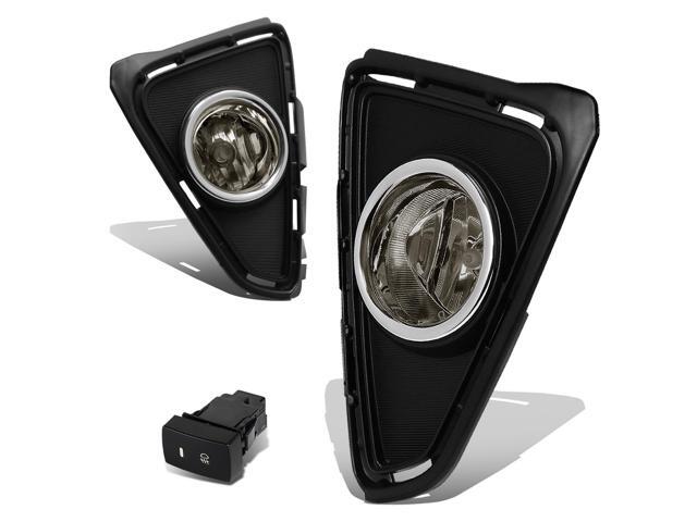 DNA Motoring FL-ZTL-169-SM For 2016 Toyota RAV4 XA40 Pair Bumper Driving Fog Light Lamp+Switch Smoked Lens