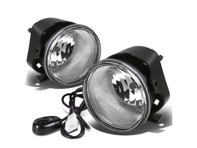 DNA Motoring FL-300C05-CH For 2005 to 2010 Chrysler 300 Front Bumper Driving Fog Light+Bulbs+Switch Clear Lens 06 07 08 09