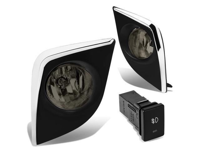 DNA Motoring FL-ZTL-170-SM For 2014 to 2016 Toyota Corolla Pair Bumper Driving Fog Light Lamp+Bezel+Switch Smoked Lens 15