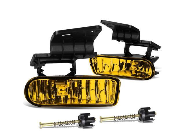 DNA Motoring FL-ZTL-114-AM For 1999 to 2006 Chevy Silverado / Tahoe / Suburban Pair Bumper Driving Fog Lights (Amber Lens) 00 01 02 03 04 05
