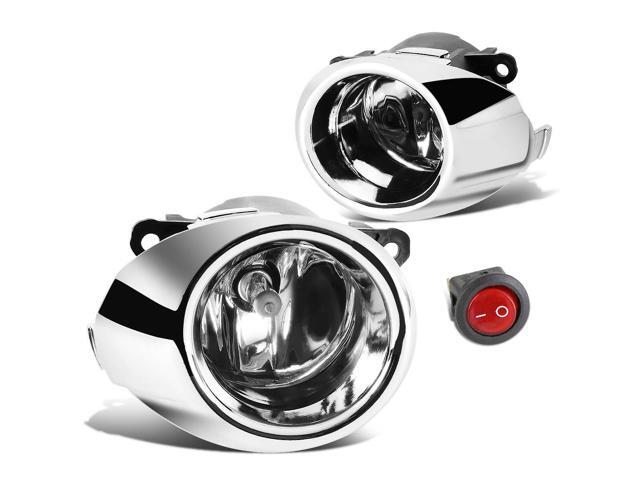 DNA Motoring FL-ZTL-159-CH For 2009 to 2010 Ford Fiesta Pair Bumper Driving Fog Light Lamp+Bezel+Switch Clear Lens