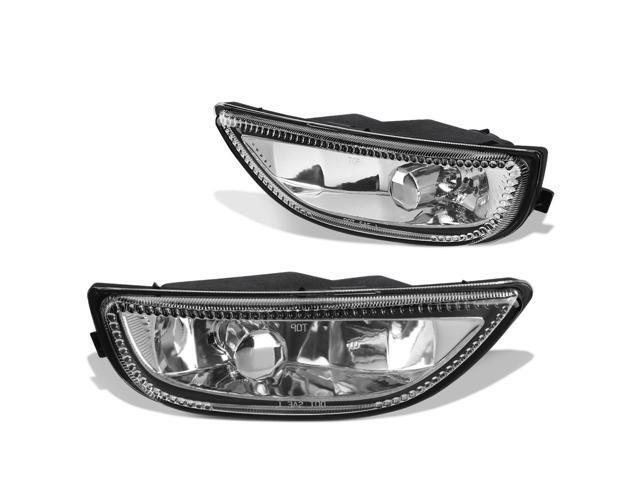 DNA Motoring FL-ZTL-206-CH For 2001 to 2002 Toyota Corolla Front Bumper Driving Fog Light Lamp Clear Lens