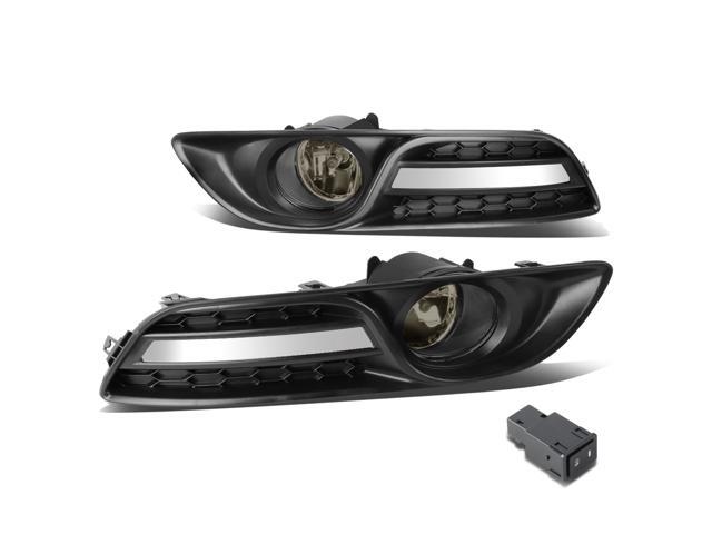 DNA Motoring FL-ZTL-213-SM For 2013 to 2016 Nissan Sentra Front Bumper Driving Fog Light Lamp+Switch Smoked Lens 14 15