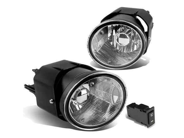 DNA Motoring FL-ZTL-202-CH For 2000 to 2004 Nissan Maxima/Sentra/Frontier/Xterra Pair Bumper Driving Fog Light Lamp+Switch Clear Lens 01 02 03