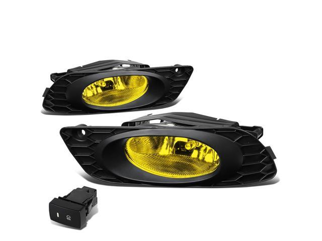 DNA Motoring FL-ZTL-164-AM For 2012 Honda Civic FB Sedan Pair Bumper Driving Fog Light Lamp+Switch Amber Lens