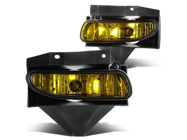 DNA Motoring FL-ZTL-115-AM For 1999 to 2004 Ford Mustang New Edge Pair Bumper Driving Fog Lights (Amber Lens) 00 01 02 03