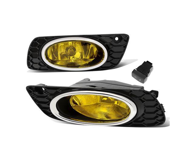DNA Motoring FL-ZTL-237-AM For 2012 Honda Civic Sedan Front Bumper Driving Fog Light Lamp+Switch Amber Lens