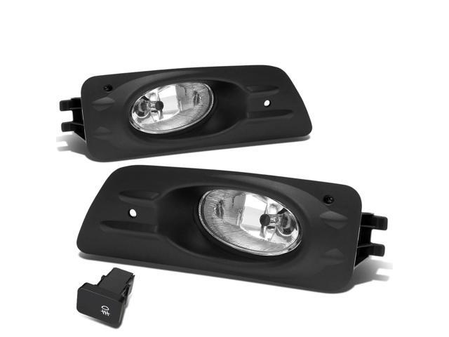 DNA Motoring FL-HA064D-CH For 2006 to 2007 Honda Accord 4-Door Front Bumper Driving Fog Light+Bulbs+Switch Clear Lens
