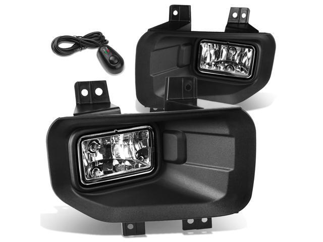 DNA Motoring FL-ZTL-810-CH For 2015 to 2017 Ford F150 Front Bumper Driving Fog Light Lamp+Switch Clear Lens 16