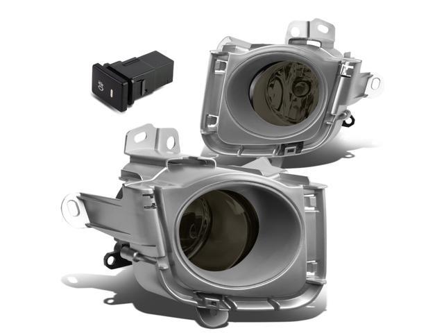 DNA Motoring FL-ZTL-243-SM For 2010 to 2012 Toyota Prius XW30 Pair Bumper Driving Fog Light Lamp+Bezel+Switch Smoked Lens 11