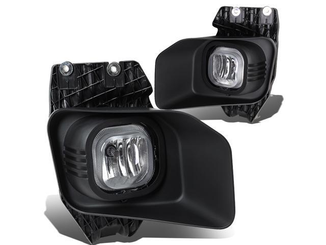 DNA Motoring FL-ZTL-218-CH For 2011 to 2016 Ford Super Duty Pair Bumper Driving Fog Light Lamp+Bezel+Switch F250 F350 F450 F550 Clear Lens 12 13 14 15