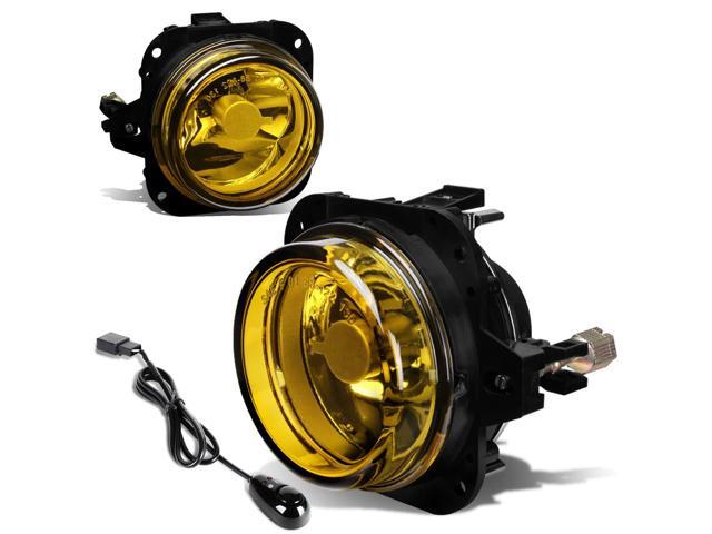 DNA Motoring FL-ZTL-219-AM For 2002 to 2008 Mitsubishi Eclipse/Galant Pair Bumper Driving Fog Light Lamp+Switch Amber Lens 03 04 05 06 07
