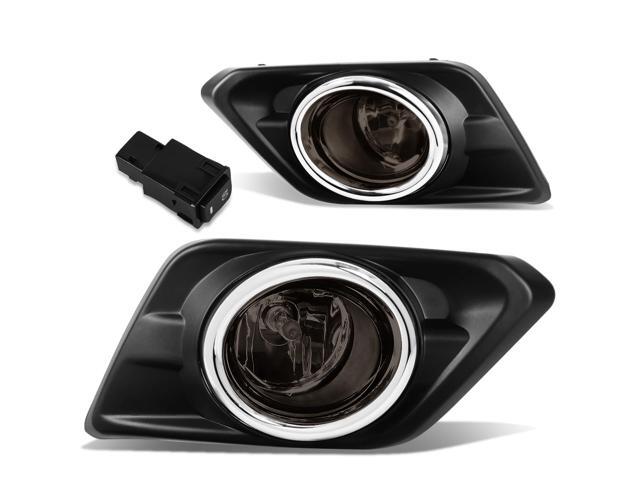 DNA Motoring FL-ZTL-217-SM For 2014 to 2016 Nissan Rogue Pair Bumper Driving Fog Light Lamp+Bezel+Switch Smoked Lens 15