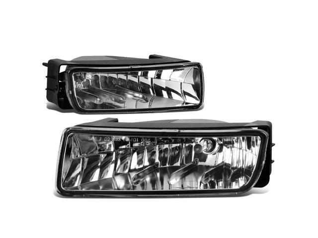 DNA Motoring FL-NS040-CH For 2003 to 2006 Ford Expedition Cadillac Escalade Pair Front Bumper Driving Fog Light Lamps Clear Lens 04 05