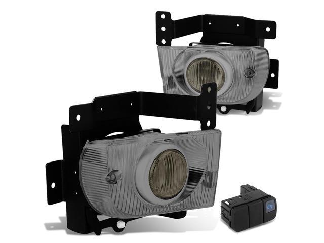 DNA Motoring FL-HC924-SM For 1992 to 1995 Honda Civic 4-Door Sedan Front Bumper Driving Fog Light+Bulbs+Switch Smoked Lens 5th Gen EG8/9 EH9 D15...