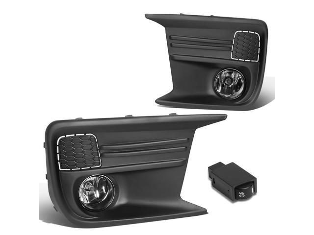 DNA Motoring FL-ZTL-267-CH For 2018 Subaru WRX Front Bumper Driving Fog Light Lamp+Bezel+Switch Clear Lens