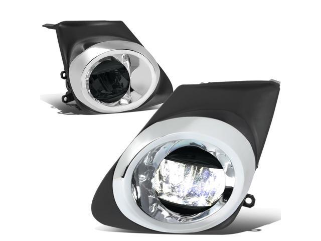 DNA Motoring FL-ZTL-286-SM For 2011 to 2013 Toyota Corolla Pair Front Bumper LED Fog Light Lamp+Bezel+Switch Smoked Lens 12