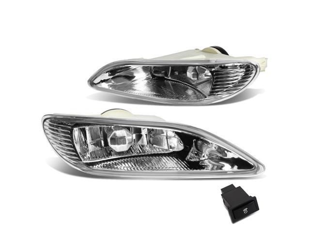 DNA Motoring FL-ZTL-139-CH For 2002 to 2008 Toyota Camry / Corolla Pair Bumper Driving Fog Lights + Wiring Kit + Switch (Clear Lens) 03 04 05 06 07