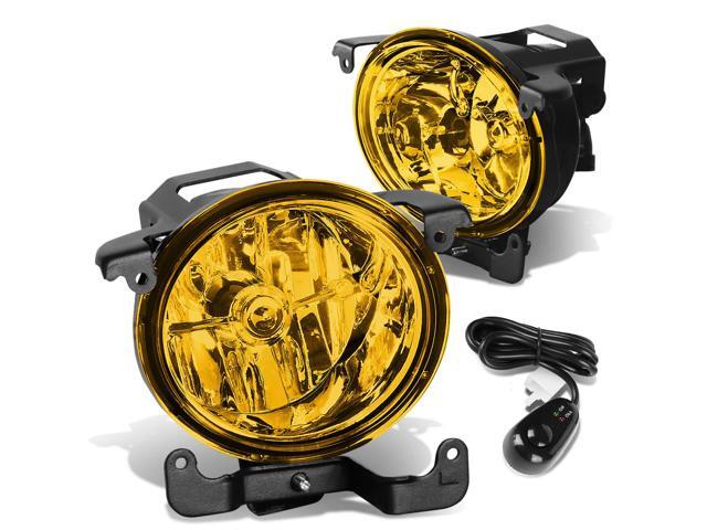 DNA Motoring FL-ZTL-215-AM For 2003 to 2006 Accent Sedan/Hatchback Pair Bumper Driving Fog Light Lamp+Switch Amber Lens 04 05