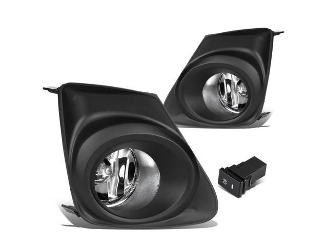 DNA Motoring FL-ZTL-151-CH For 2011 to 2013 Toyota Corolla E140 Pair Bumper Driving Fog Lights w/Bezel & Switch (Clear Lens) 12