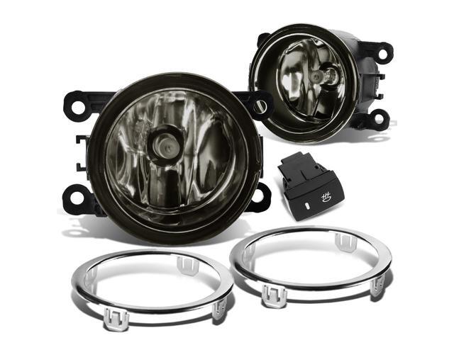 DNA Motoring FL-ZTL-185-SM For 2012 to 2015 Honda Pilot Pair Front Bumper Driving Fog Light Lamp+Bezel+Switch Smoked Lens 13 14