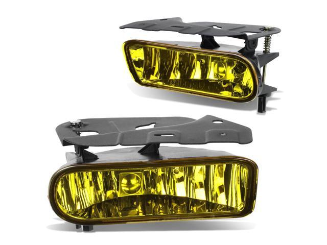 DNA Motoring FL-ZTL-251-AM For 2002 to 2006 Cadillac Escalade EXT ESV Pair Bumper Driving Fog Light Lamp Amber Lens 03 04 05