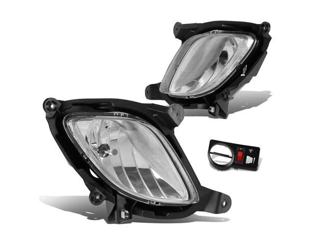 DNA Motoring FL-ZTL-130-CH For 2010 to 2012 Genesis Coupe Pair Bumper Driving Fog Lights w/Switch (Clear Lens) 11