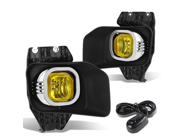 DNA Motoring FL-ZTL-230-AM For 2011 to 2016 Ford F250 F350 F450 F550 Super Duty Pair Bumper Driving Fog Light Lamp+Bezel+Switch Amber Lens 12 13 14 15