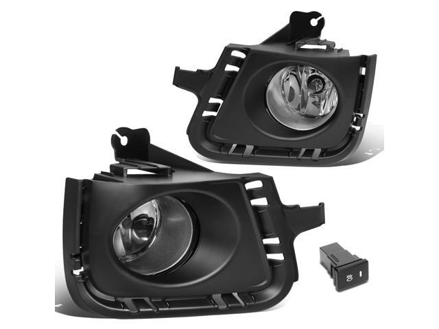 DNA Motoring FL-ZTL-281-CH For 2012 to 2014 Toyota Prius C Pair Front Bumper Driving Fog Light Lamp+Bezel+Switch Clear Lens 13