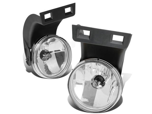 DNA Motoring FL-ZTL-270-CH For 1994 to 1998 Dodge Ram 1500 2500 3500 Pair Front Bumper Driving Fog Light Lamp Clear Lens 95 96 97