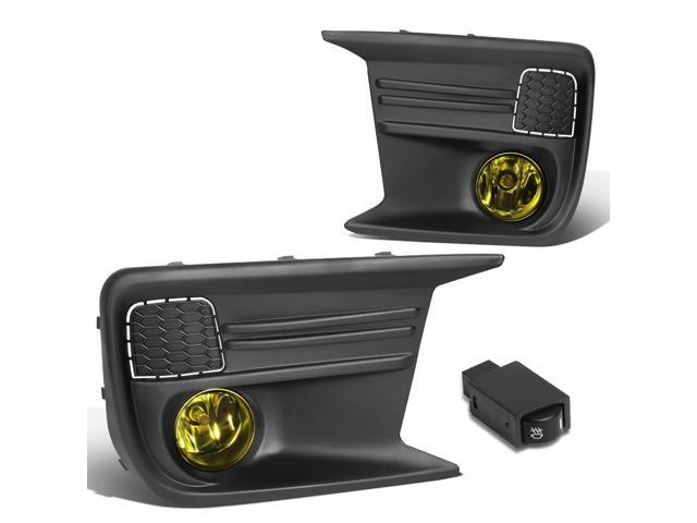 DNA Motoring FL-ZTL-267-AM For 2018 Subaru WRX Front Bumper Driving Fog Light Lamp+Bezel+Switch Amber Lens