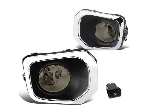 DNA Motoring FL-ZTL-239-SM For 2016 to 2017 Toyota Tacoma Truck Pair Bumper Driving Fog Light Lamp+Switch Smoked Lens