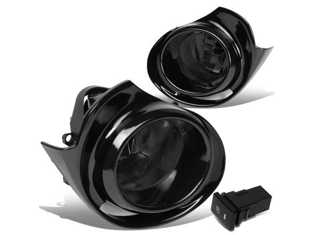 DNA Motoring FL-ZTL-284-SM For 2015 to 2018 Toyota Prius C Pair Front Bumper Fog Light Lamp+Switch+Bezel Smoked Lens 16 17