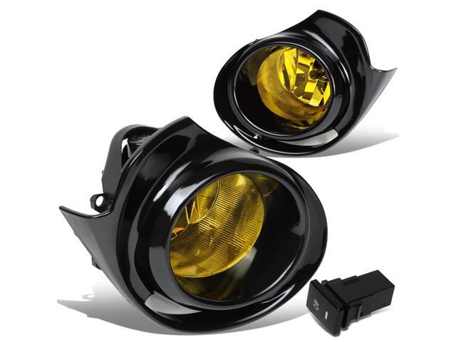 DNA Motoring FL-ZTL-284-AM For 2015 to 2018 Toyota Prius C Pair Front Bumper Fog Light Lamp+Switch+Bezel Amber Lens 16 17
