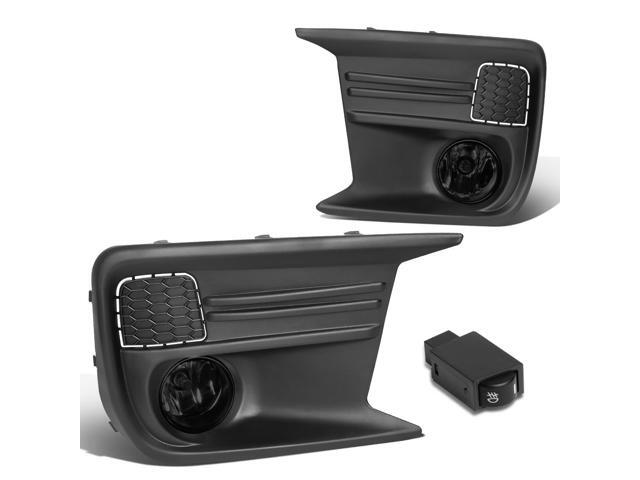 DNA Motoring FL-ZTL-267-SM For 2018 Subaru WRX Front Bumper Driving Fog Light Lamp+Bezel+Switch Smoked Lens