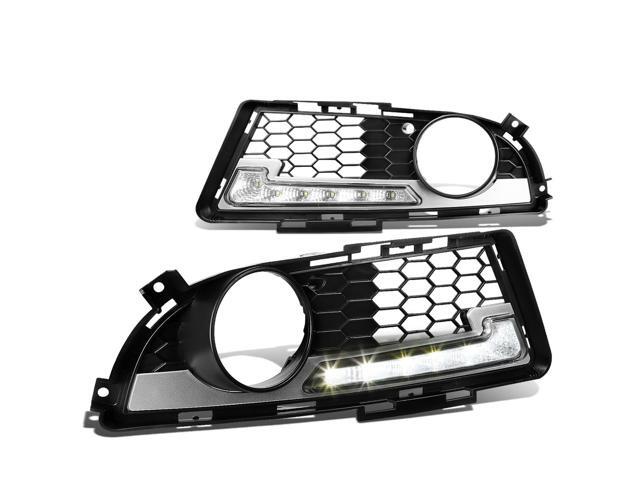 DNA Motoring DRL-LED-F-003 For 2009 to 2011 BMW E90 / E91 3 -Series LCI Models Pair of Front Bumper Fog Light Bezel Integrated Day Time Running...