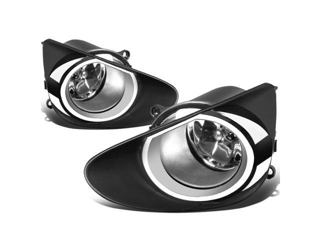 DNA Motoring FL-TYARIS12-CH For 2012 to 2014 Toyota Yaris Driving Bumper Fog Light+Bulbs+Switch (Clear Lens) - 3rd Generation XP130 13