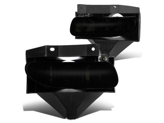 DNA Motoring FL-ZTL-115-BK For 1999 to 2004 Ford Mustang New Edge Pair Bumper Driving Fog Lights (Dark Smoke Lens) 00 01 02 03