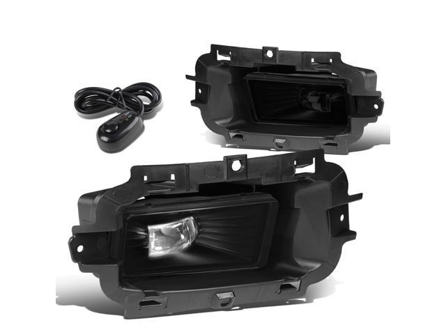 DNA Motoring FL-ZTL-264-SM For 2014 to 2015 Chevy Silverado 1500 Pair Front Bumper LED Fog Light Lamp+Switch Smoked Lens