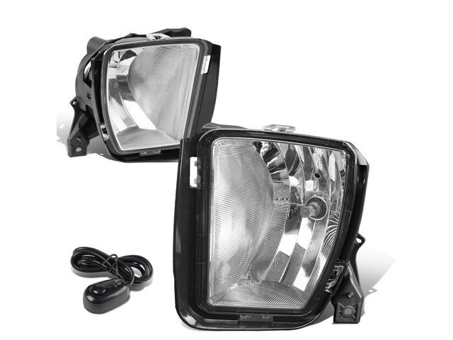 DNA Motoring FL-ZTL-807-CH For 2013 to 2018 RAM Truck 1500 Pair Front Bumper Driving Fog Light Lamp+Switch Clear Lens