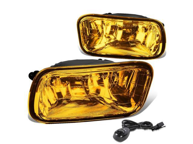 DNA Motoring FL-ZTL-808-AM For 2009 to 2012 Dodge Ram 1500 2500 3500 Pair Bumper Driving Fog Light Lamps+Switch Amber Lens