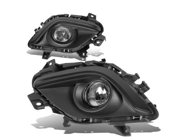 DNA Motoring FL-ZTL-227-CH For 2014 to 2016 Mazda 6 Driving Bumper Fog Light Lamp+Bezel+Switch Black Trim Clear Lens 15