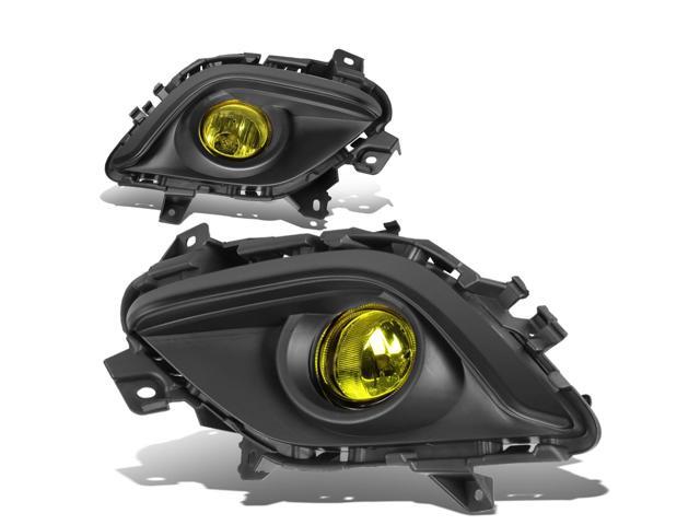 DNA Motoring FL-ZTL-227-AM For 2014 to 2016 Mazda 6 Driving Bumper Fog Light Lamp+Bezel+Switch Black Trim Amber Lens 15