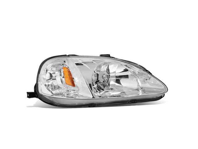 DNA Motoring OEM-HL-0006-R For 1999 to 2000 Honda Civic 1PC Factory Style Driving Headlight Headlamp Assembly Right / Passenger Side HO2503113