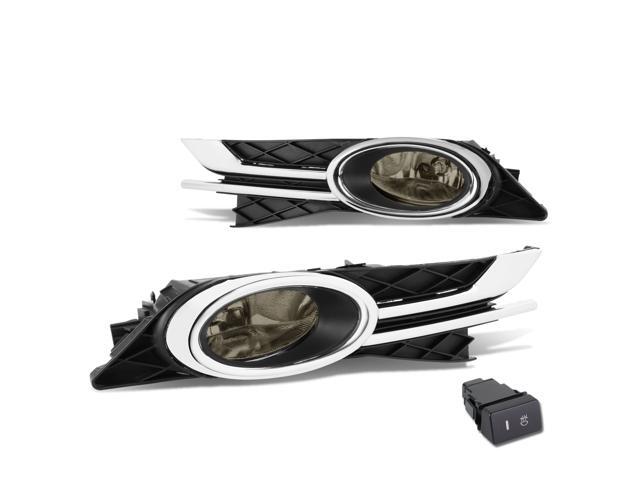 DNA Motoring FL-ZTL-184-SM For 2014 to 2016 Honda Odyssey Truck Front Bumper Driving Fog Light Lamp+Switch Smoked Lens 15