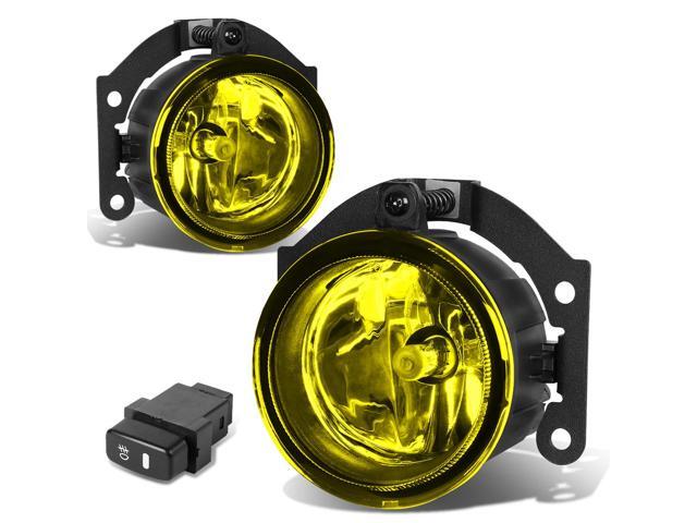 DNA Motoring FL-ZTL-178-AM For 2010 to 2015 Mitsubishi Outlander Sport/RVR Front Bumper Driving Fog Light Lamp+Switch Amber Lens 11 12 13 14